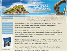 Tablet Screenshot of happinessparagraph.com